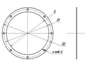 Круглые фланцы плоские