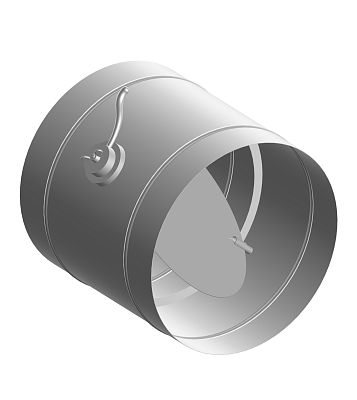 Заслонки АЗД круглые ручное управление